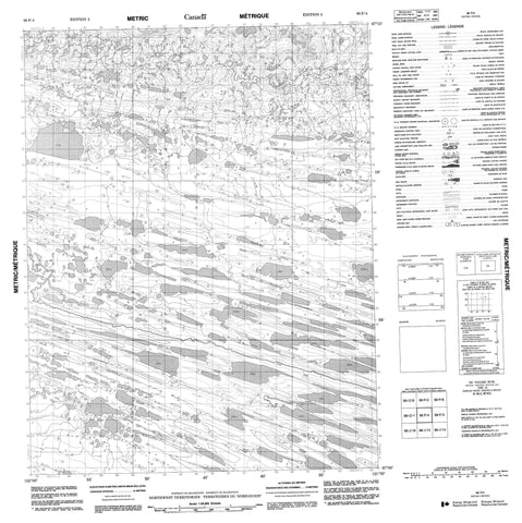 096P04 No Title Canadian topographic map, 1:50,000 scale