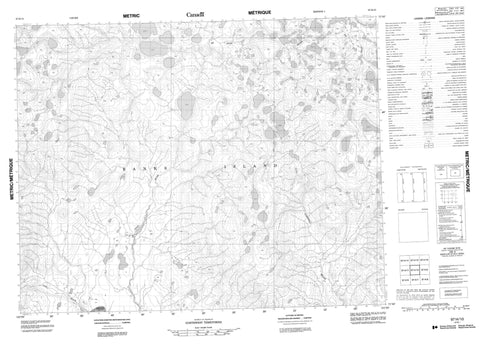 097H10 No Title Canadian topographic map, 1:50,000 scale