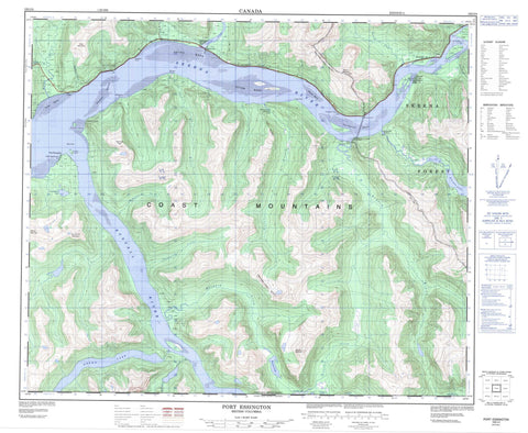 103I04 Port Essington Canadian topographic map, 1:50,000 scale
