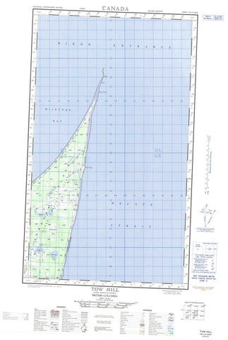 103J04E Tow Hill Canadian topographic map, 1:50,000 scale