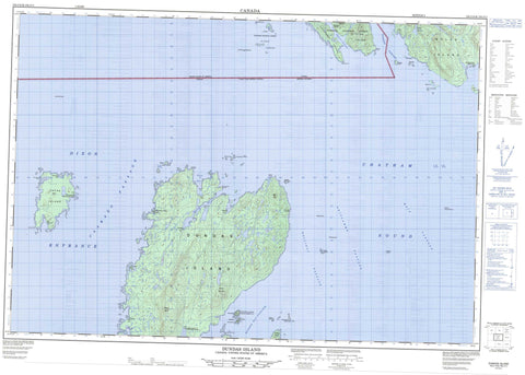 103J10 Dundas Island Canadian topographic map, 1:50,000 scale