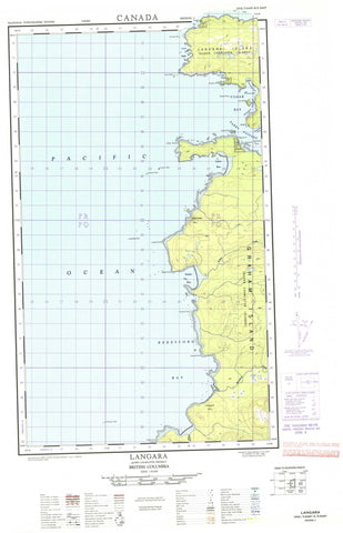 103K03E Langara Canadian topographic map, 1:50,000 scale