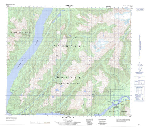 103P04 Greenville Canadian topographic map, 1:50,000 scale