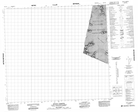 104C16 Mount Gibbons Canadian topographic map, 1:50,000 scale