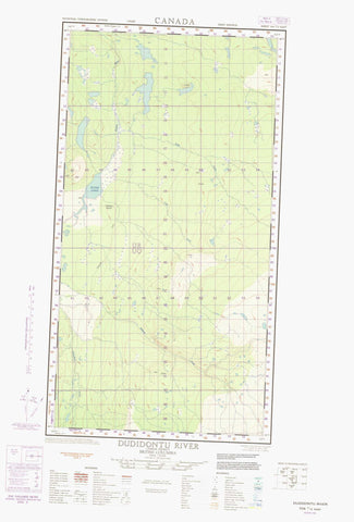 104J12E Dudidontu River Canadian topographic map, 1:50,000 scale
