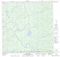 105A01 Blind Lake Canadian topographic map, 1:50,000 scale