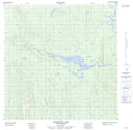 105A10 Stewart Lake Canadian topographic map, 1:50,000 scale