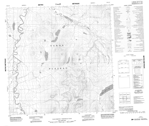 105C15 No Title Canadian topographic map, 1:50,000 scale
