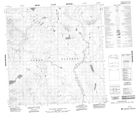 105C16 No Title Canadian topographic map, 1:50,000 scale