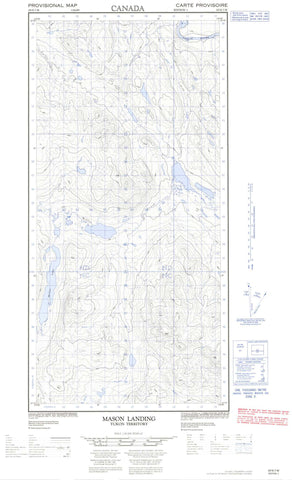 105E07W Mason Landing Canadian topographic map, 1:50,000 scale