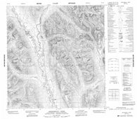 105H09 Ostensibility Creek Canadian topographic map, 1:50,000 scale