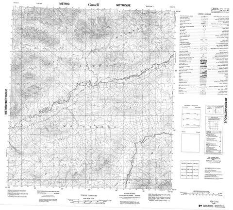 105J15 No Title Canadian topographic map, 1:50,000 scale