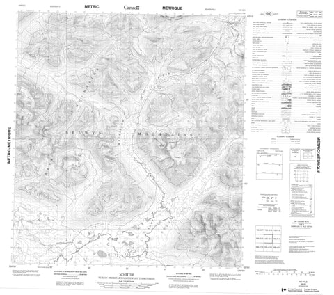 105O01 No Title Canadian topographic map, 1:50,000 scale