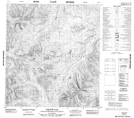 105P04 Christie Pass Canadian topographic map, 1:50,000 scale