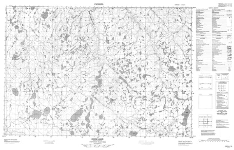 107A15 Shim Lake Canadian topographic map, 1:50,000 scale