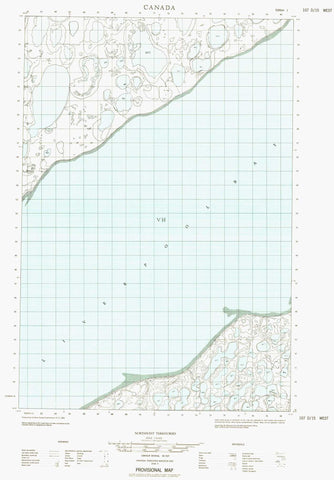 107D15W No Title Canadian topographic map, 1:50,000 scale