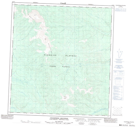 115P03 Coldspring Mountain Canadian topographic map, 1:50,000 scale