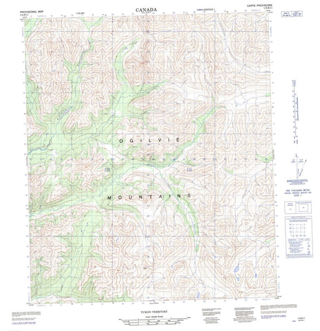 116B11 No Title Canadian topographic map, 1:50,000 scale