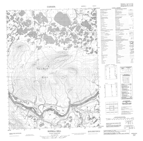 116O11 Nothla Hill Canadian topographic map, 1:50,000 scale