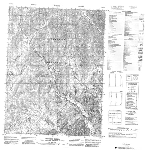 116P11 Waters River Canadian topographic map, 1:50,000 scale
