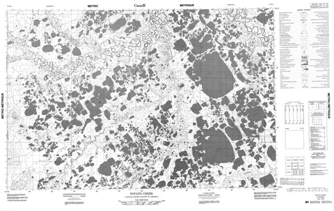 117B01 Potato Creek Canadian topographic map, 1:50,000 scale