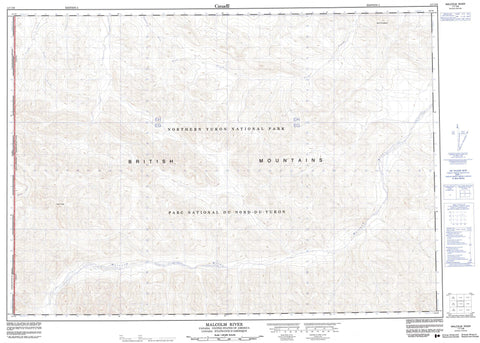 117C08 Malcolm River Canadian topographic map, 1:50,000 scale