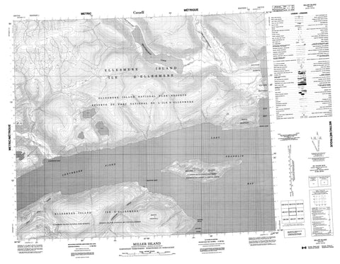 120C10 Miller Island Canadian topographic map, 1:50,000 scale