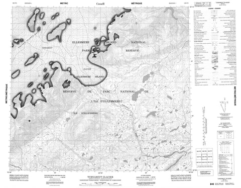 120F03 Turnabout Glacier Canadian topographic map, 1:50,000 scale