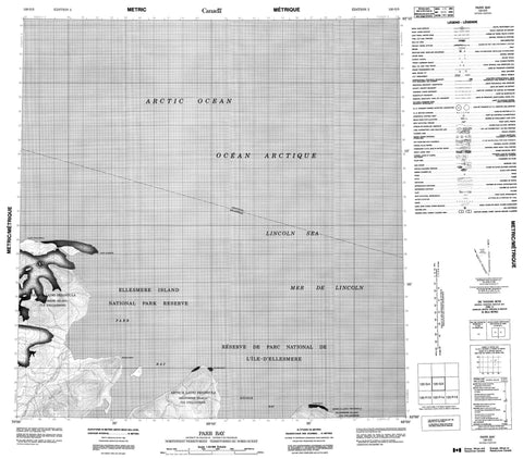 120G03 Parr Bay Canadian topographic map, 1:50,000 scale