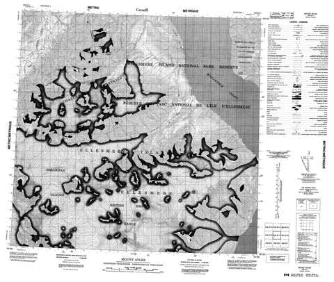 340E11 Mount Ayles Canadian topographic map, 1:50,000 scale
