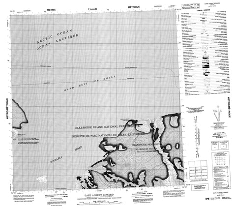 340H01 Cape Albert Edward Canadian topographic map, 1:50,000 scale