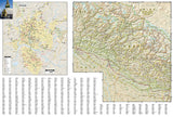 Nepal Adventure Map 3000 by National Geographic Maps - Back of map
