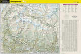 Annapurna, Nepal Adventure Map 3003 by National Geographic Maps - Back of map