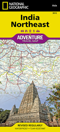 Buy map India, Northeast Adventure Map 3012 by National Geographic Maps