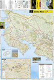 Costa Rica Adventure Map 3100 by National Geographic Maps - Front of map