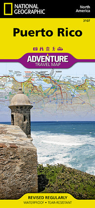 Buy map Puerto Rico Adventure Map 3107 by National Geographic Maps