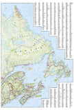 Canada, East Adventure Map 3115 by National Geographic Maps - Back of map