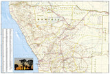 Namibia Adventure Map 3209 by National Geographic Maps - Back of map