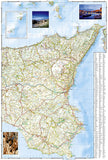 Sicily, Italy Adventure Map 3310 by National Geographic Maps - Back of map