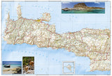 Crete, Greece Adventure Map 3317 by National Geographic Maps - Back of map