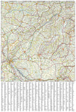 Slovakia Adventure Map 3323 by National Geographic Maps - Back of map
