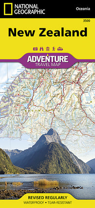Buy map New Zealand Adventure Map 3500 by National Geographic Maps