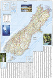 New Zealand Adventure Map 3500 by National Geographic Maps - Back of map