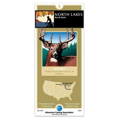 Buy map North Lakes Bicycle Route #3
