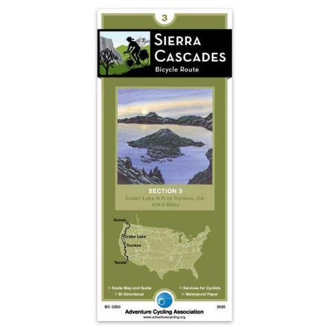 Buy map Sierra Cascades Bicycle Route #3
