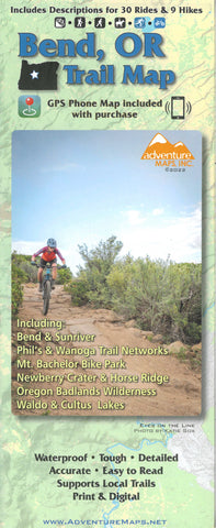 Buy map Bend, Oregon, Trail Map