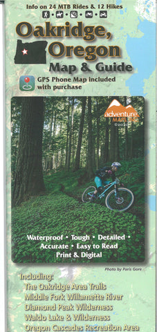 Buy map Oakridge, Oregon Trail Map