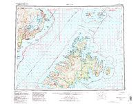 Afognak Alaska Historical topographic map, 1:250000 scale, 1 X 2 Degree, Year 1952