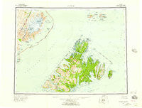 Afognak Alaska Historical topographic map, 1:250000 scale, 1 X 2 Degree, Year 1952
