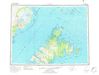 Afognak Alaska Historical topographic map, 1:250000 scale, 1 X 2 Degree, Year 1952